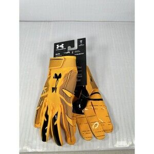 Under Armour F8 Football Gloves Glue Grip Yellow 1368851-750 Adult Medium NEW